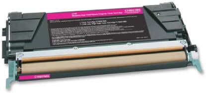 Lexmark C746/C748 M Toner - C746A1MG Kompatibel - Magneta 7000 sider Lexmark C746/C748 M Toner - C746A1MG Kompatibel - Magneta 7000 sider