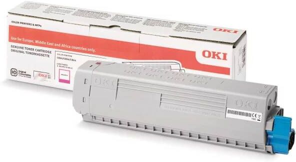 Oki C 824 M lasertoner - 47095702 Original - Magenta 5000 sider Oki C 824 M lasertoner - 47095702 Original - Magenta 5000 sider