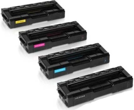 Ricoh SP C250E combo pack 4 stk lasertoner - Kompatibel - BK/C/M/Y 6800 sider