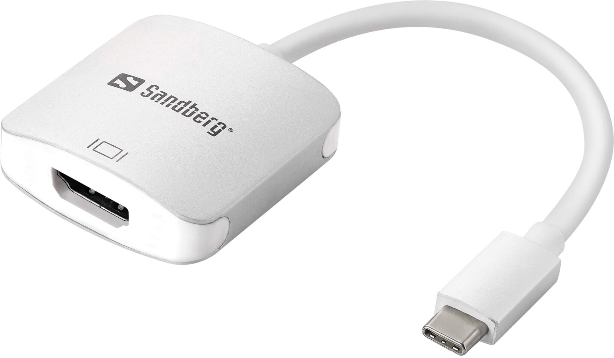 Sandberg USB-C to HDMI Link, Hvid Sandberg USB-C to HDMI Link, Hvid