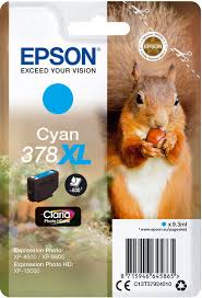 Epson T378 XL - C13T37924010 Original - Cyan 9,3 ml Epson T378 XL - C13T37924010 Original - Cyan 9,3 ml