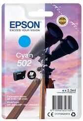Epson T502 C blækpatron - C13T02V24010 original - Cyan 3,3 ml Epson T502 C blækpatron - C13T02V24010 original - Cyan 3,3 ml
