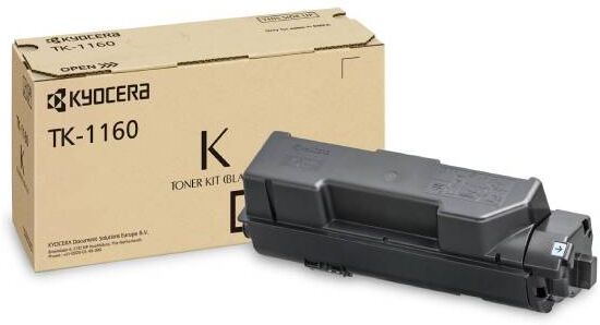 Kyocera TK-1160 BK lasertoner - 1T02RY0NL0 Original - Sort 7200 sider Kyocera TK-1160 BK lasertoner - 1T02RY0NL0 Original - Sort 7200 sider