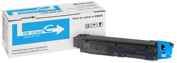 Kyocera TK-5160 C lasertoner - 1T02NTCNL0 Original - Cyan 12000 sider Kyocera TK-5160 C lasertoner - 1T02NTCNL0 Original - Cyan 12000 sider