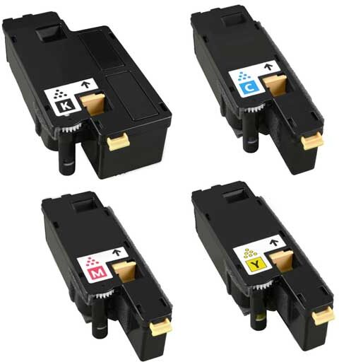 Xerox WorkCentre 6027 combo pack 4 stk lasertoner - Kompatibel - BK/C/M/Y 5000 sider Xerox WorkCentre 6027 combo pack 4 stk lasertoner - Kompatibel - BK/C/M/Y 5000 sider