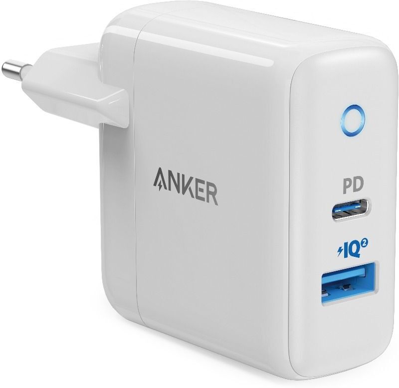 Anker PowerPort PD+ 2 USB-C 33W Vægoplader Anker PowerPort PD+ 2 USB-C 33W Vægoplader