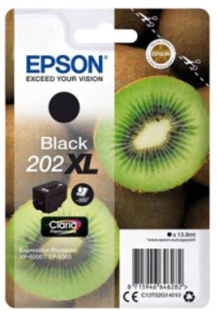 Epson 202 XL - C13T02G14010 Original - Sort 550 sider Epson 202 XL - C13T02G14010 Original - Sort 550 sider