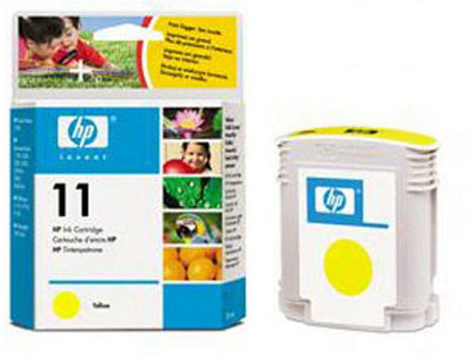 HP 11 Y (C4838AE) gul blækpatron, Original, 28ml HP 11 Y (C4838AE) gul blækpatron, Original, 28ml