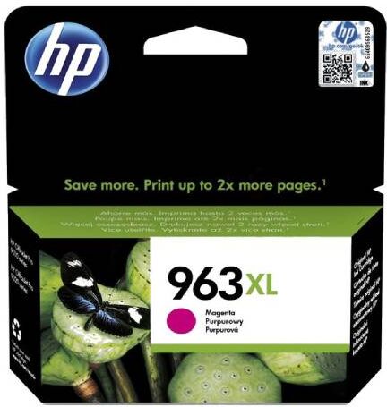 HP 963 XL M blækpatron - 3JA28AE Original - Magenta 23 ml HP 963 XL M blækpatron - 3JA28AE Original - Magenta 23 ml