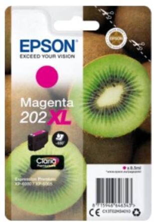 Epson 202 XL - C13T02H34010 Original - Magenta 650 sider