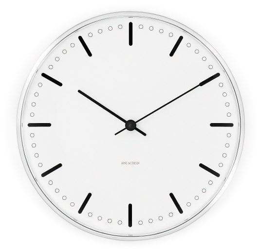 Arne Jacobsen vægur City Hall 16 cm Arne Jacobsen vægur City Hall 16 cm