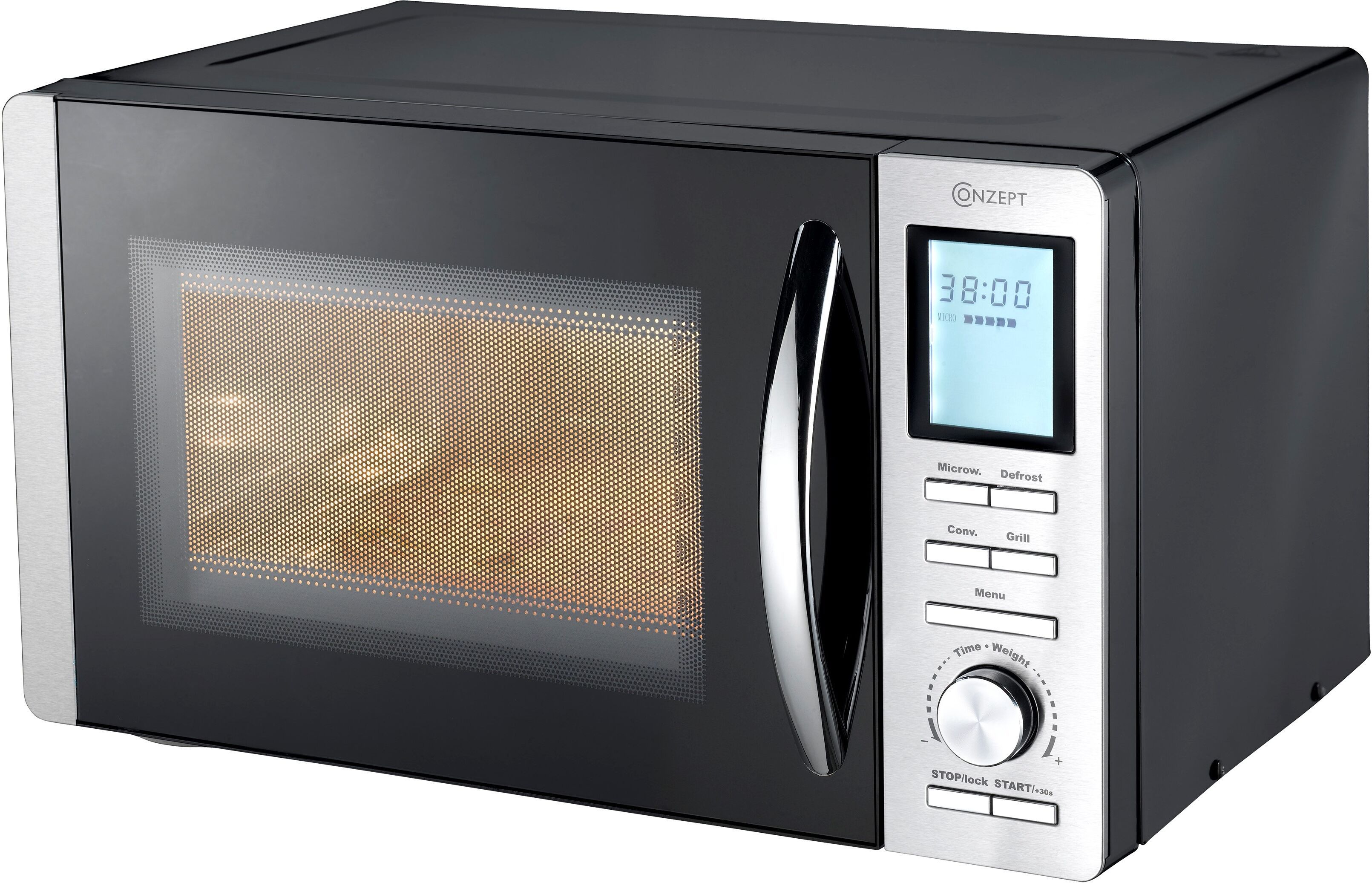 Conzept Mikroovn 25L m. Grill & Varmluft, 900W Conzept Mikroovn 25L m. Grill & Varmluft, 900W