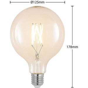 Arcchio E27 8 W 2.700 K G125 globe, filament, klar