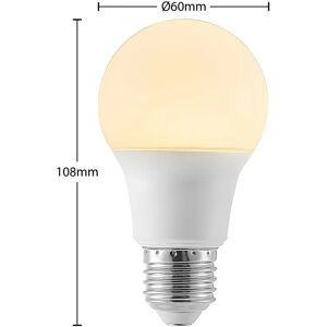 Arcchio LED-pære E27 A60 8 W 3.000 K opal, sæt med 10 stk