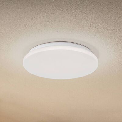 Lindby LED udendørs loftlampe Kirkola, 3000 K, Ø 34 cm, hvid Kirkola, Hvid/opal, Plast Lindby LED udendørs loftlampe Kirkola, 3000 K, Ø 34 cm, hvid Kirkola, Hvid/opal, Plast