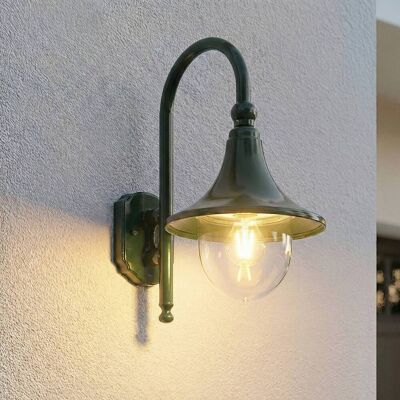 Udendørs væglampe Daphne Lindby, dæmpbar, Grøn, Aluminium, Antik Udendørs væglampe Daphne Lindby, dæmpbar, Grøn, Aluminium, Antik