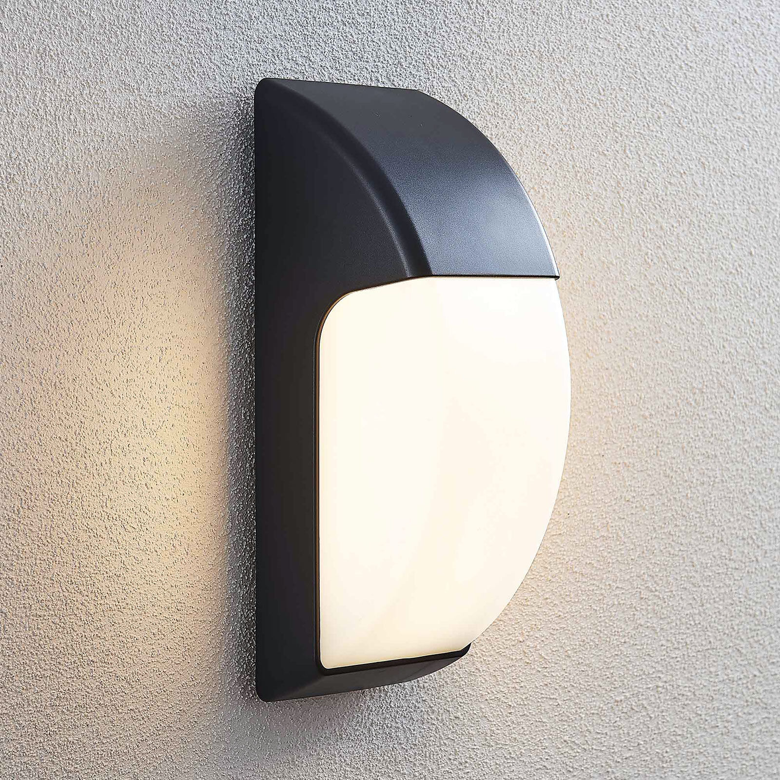 Lindby Udendørs LED-væglampe Alecia, IP65, mørkegrå Lindby Udendørs LED-væglampe Alecia, IP65, mørkegrå