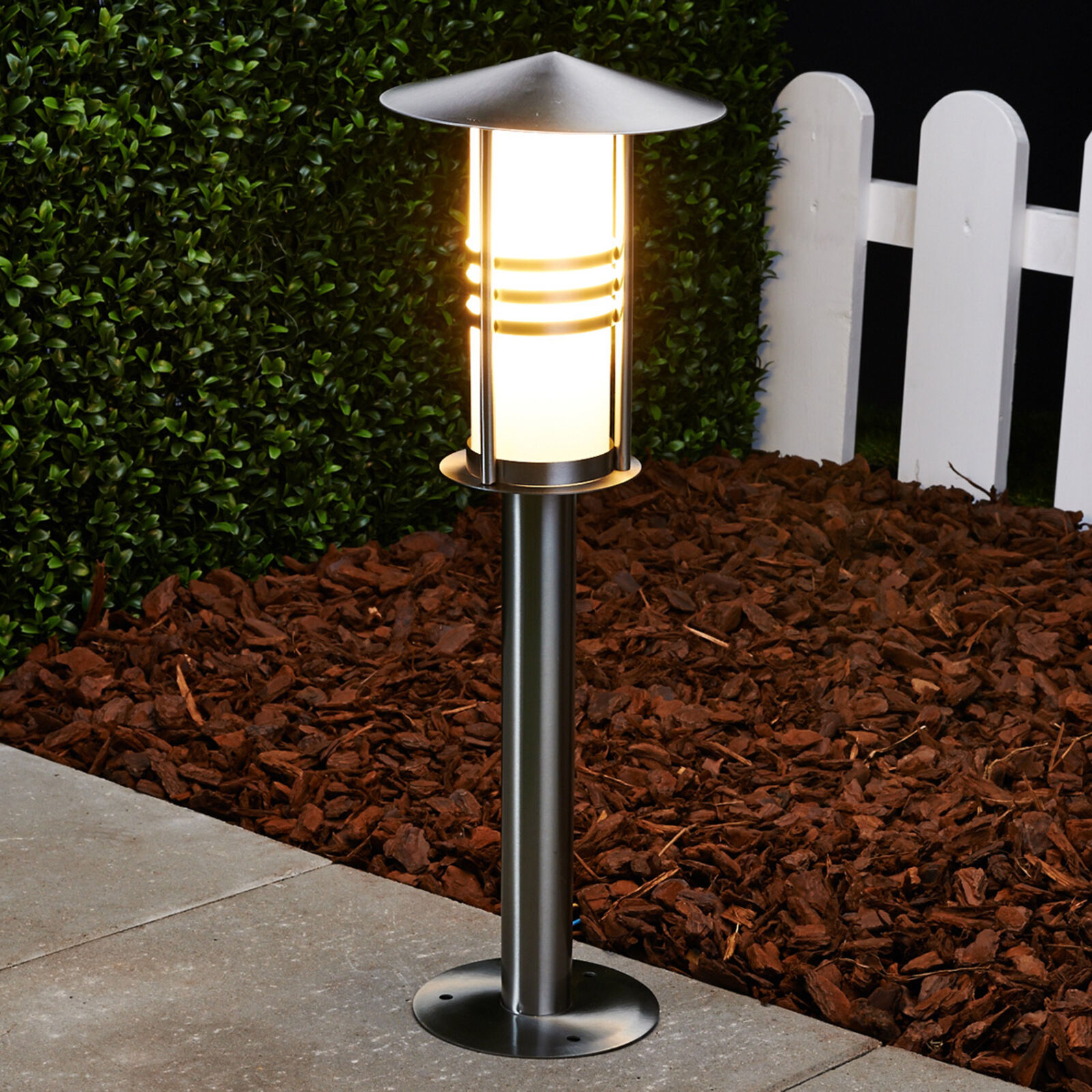 Lindby Sokkellampe Erina, i rustfrit stål Lindby Sokkellampe Erina, i rustfrit stål