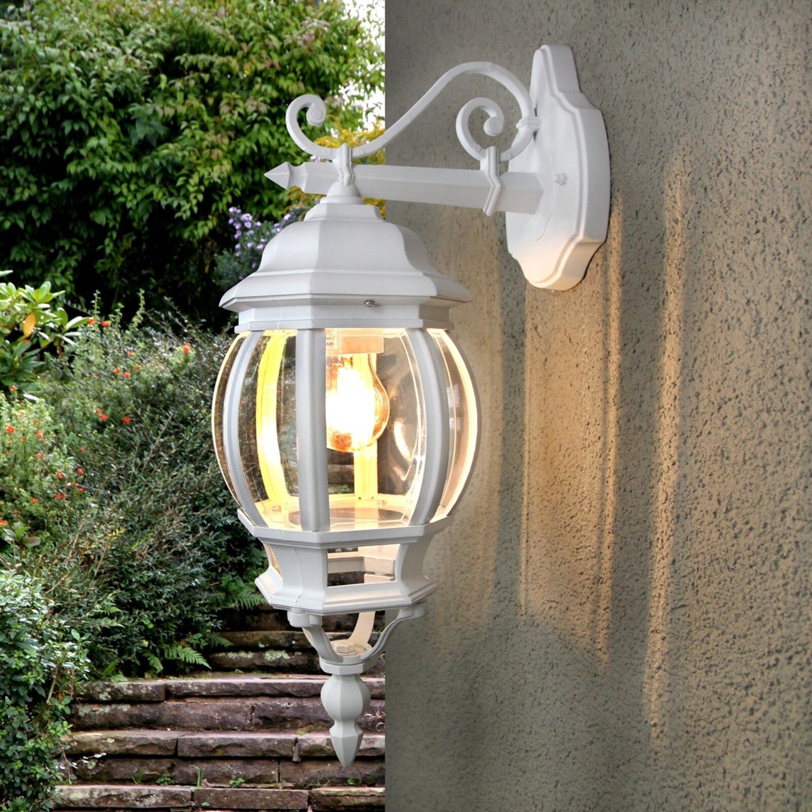 Lindby THEODOR hvid udendørs væglampe Lindby THEODOR hvid udendørs væglampe