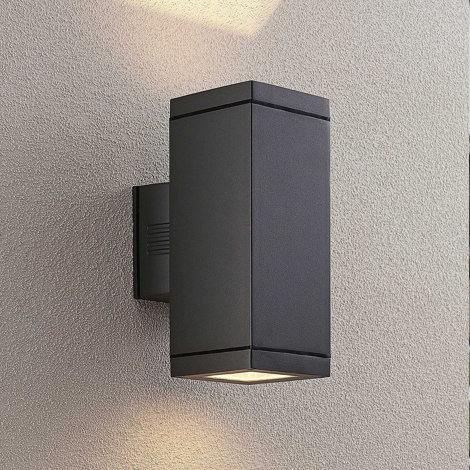 Lucande Stani udendørs væglampe, E27, 2 lyskilder Lucande Stani udendørs væglampe, E27, 2 lyskilder