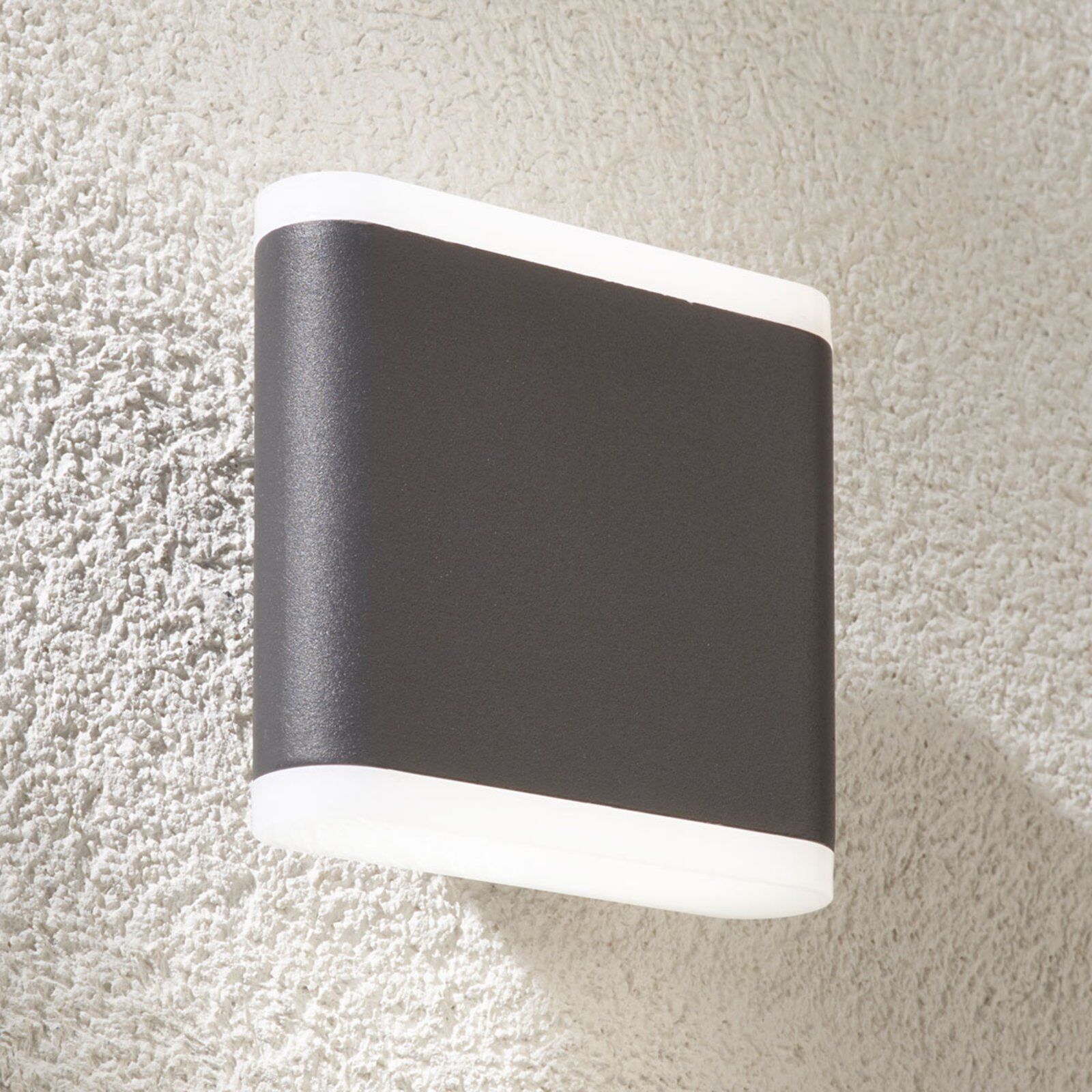 Lampenwelt.com Mørkegrå LED udendørs væglampe Vaiana Lampenwelt.com Mørkegrå LED udendørs væglampe Vaiana