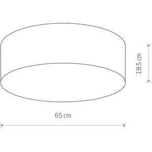 Euluna Cameron loftslampe, grå, Ø 65 cm