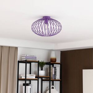 Lindby Maivi loftlampe, bur, lilla 40 cm