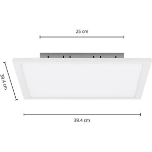 Arcchio Lysander LED-panel, CCT, 39 cm, hvid