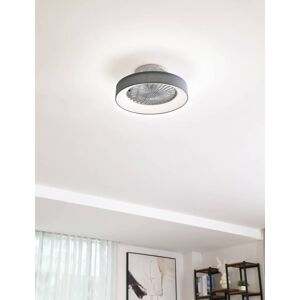 Lindby LED-loftventilator Mace, grå, støjsvag, CCT