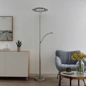 Lucande Journi LED-gulvlampe, nikkel