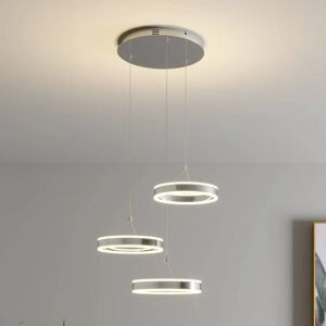 Lucande Lyani LED-hængelampe, 3 ringe, forskellig højde