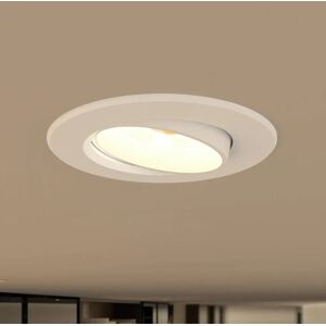 Prios LED-indbygningslampe Shima, hvid, 7 W, 3000K, dæmpbar