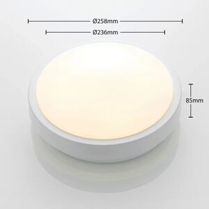 Lindby Camille LED-loftlampe sensor, Ø 26 cm, hvid