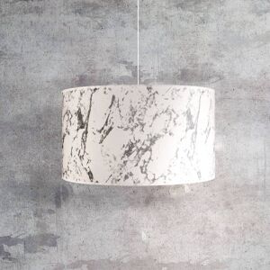 Duolla Marble hængelampe, marmoreret hvid