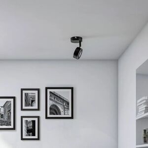 Lindby Jyla spotlight, sort, GX53, 4.000 K, 1-lampe