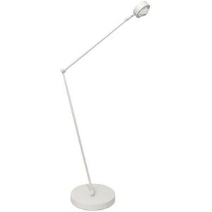 Lindby Jyla gulvlampe, hvid, justerbar, linse, 3000K