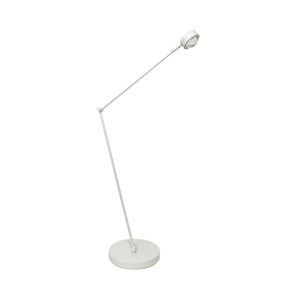 Lindby Jyla gulvlampe, hvid, justerbar, linse, 4200K
