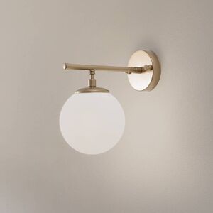 Væglampe Roe Opviq, dæmpbar, Messing/guld, Stue/spisestue, Glas, kuglelampe Væglampe Roe Opviq, dæmpbar, Messing/guld, Stue/spisestue, Glas, kuglelampe