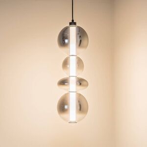 Glas hængelampe Daphne Eko-Light, Aluminium/grå/zink, Stue/spisestue, Glas, Moderne Glas hængelampe Daphne Eko-Light, Aluminium/grå/zink, Stue/spisestue, Glas, Moderne