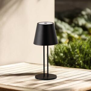 Lindby LED genopladelig bordlampe Janea TWIN, sort, metal Lindby, dæmpbar, Sort, Metal, Moderne Lindby LED genopladelig bordlampe Janea TWIN, sort, metal Lindby, dæmpbar, Sort, Metal, Moderne