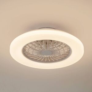 Lindby LED-loftventilator Vedin, hvid, DC, Ø 49 cm, CCT Vedin Lindby, dæmpbar, Hvid/opal, Stue/spisestue, Plast, Moderne Lindby LED-loftventilator Vedin, hvid, DC, Ø 49 cm, CCT Vedin Lindby, dæmpbar, Hvid/opal, Stue/spisestue, Plast, Moderne