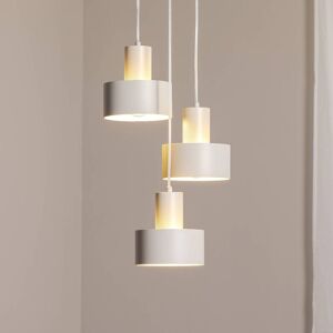 Hængelampe Rif 3 SIGMA, dæmpbar, Creme/amber, Stue/spisestue, Metal, Moderne Hængelampe Rif 3 SIGMA, dæmpbar, Creme/amber, Stue/spisestue, Metal, Moderne