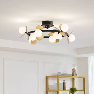 Lucande Pallo 9-lys Moderne Sort Loftlampe Lucande Pallo 9-lys Moderne Sort Loftlampe