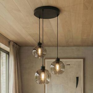 Glas hængelampe Cubus TK Lighting, dæmpbar, Sort, Stue/spisestue, Glas, Moderne Glas hængelampe Cubus TK Lighting, dæmpbar, Sort, Stue/spisestue, Glas, Moderne