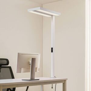 Klemmelampe Logan Arcchio, dæmpbar, Hvid/opal, Arbejdsværelse, Aluminium, Moderne Klemmelampe Logan Arcchio, dæmpbar, Hvid/opal, Arbejdsværelse, Aluminium, Moderne