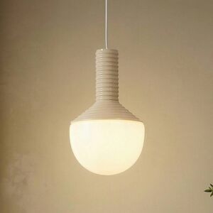 Hængelampe Florine Lucande, dæmpbar, Creme/amber, Stue/spisestue, Keramik, Design Hængelampe Florine Lucande, dæmpbar, Creme/amber, Stue/spisestue, Keramik, Design