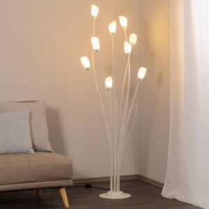 Gulvlampe Gloriosa Jupiter, Creme/amber, Stue/spisestue, Metal Gulvlampe Gloriosa Jupiter, Creme/amber, Stue/spisestue, Metal