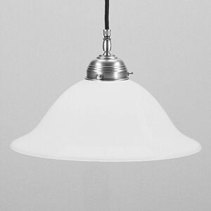 Berliner Messinglampen Hængelampe ANJA, dæmpbar, Hvid/opal, Stue/spisestue, Glas, Antik Berliner Messinglampen Hængelampe ANJA, dæmpbar, Hvid/opal, Stue/spisestue, Glas, Antik