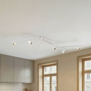 LED loftslampe Eldrin Lindby, Hvid/opal, Stue/spisestue, Metal, Moderne LED loftslampe Eldrin Lindby, Hvid/opal, Stue/spisestue, Metal, Moderne