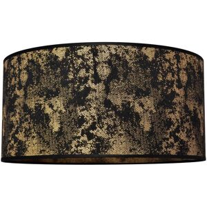 Lampeskærm Abba E27 Ø 40/højde 20 cm sort/guld HELAM, Sort, Tekstil/stof/silke Lampeskærm Abba E27 Ø 40/højde 20 cm sort/guld HELAM, Sort, Tekstil/stof/silke